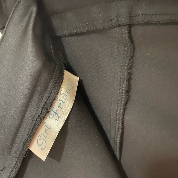 Girl Friday black strapless zip up dress size 10 - Picture 2 of 5